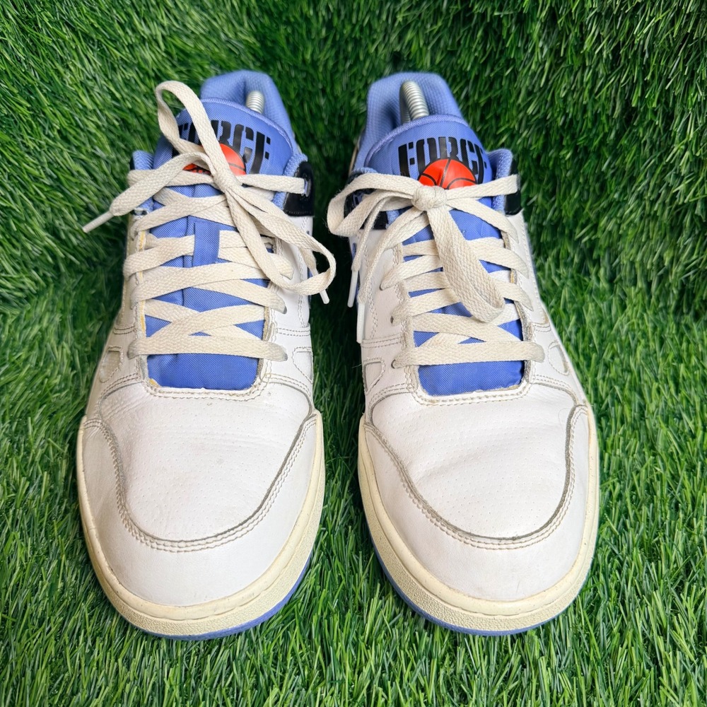Nike Full Force Low White Polar Blue Black FB1362-100 Mens Size 10